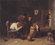 David Teniers the Younger Tavern Scene oil